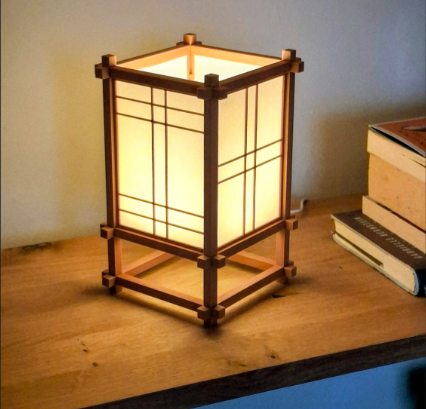 Japanese Shoji Lamp | Home Decorator Lamp view 2